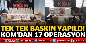 ISPARTA'DA KOM'DAN 17 OPERASYON