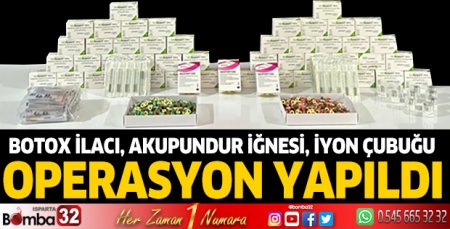 Isparta'da KOM'dan operasyon
