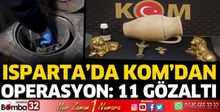 Isparta'da KOM'dan operasyon