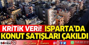 Isparta'da konut satışları düştü