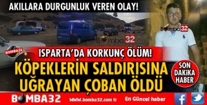 ISPARTA'DA KÖPEKLERİN SALDIRISINA UĞRAYAN ÇOBAN ÖLDÜ