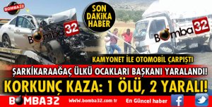 ISPARTA'DA KORKUNÇ KAZA: 1 ÖLÜ 2 YARALI