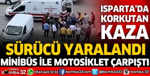 ISPARTA'DA KORKUTAN KAZA: SÜRÜCÜ YARALANDI