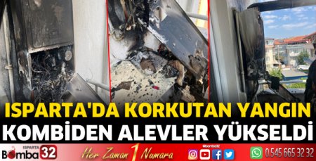 Isparta'da korkutan yangın