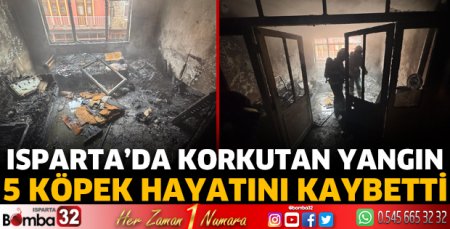 Isparta'da korkutan yangın