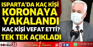 Isparta'da koronavirüste son durum