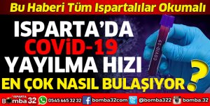 ISPARTA'DA KORONAVİRÜSÜN YAYILMA HIZI 