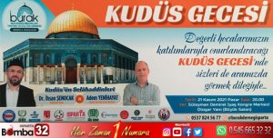 Isparta'da Kudüs Gecesi