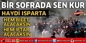 ISPARTA'DA KUDÜS İÇİN İFTAR VAKTİ
