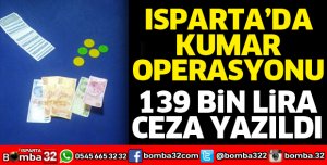 Isparta'da kumar operasyonu