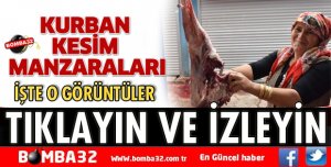 ISPARTA'DA KURBAN KESİM MANZARALARI