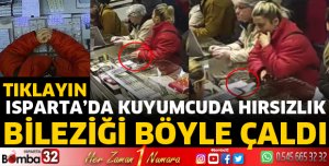 Isparta'da kuyumcuda hırsızlık 