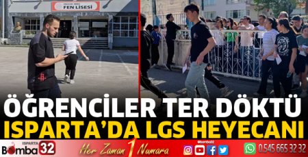 Isparta'da LGS heyecanı