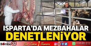 Isparta'da Mezbahalar Denetleniyor