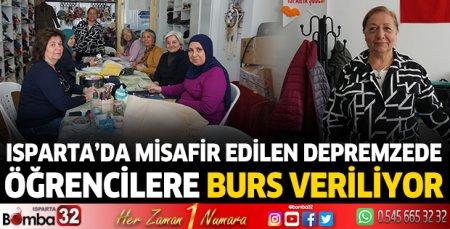 Isparta'da misafir edilen 10 depremzede öğrenciye burs veriliyor