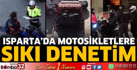 Isparta'da motosiklet denetimleri