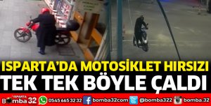 ISPARTA'DA MOTOSİKLET HIRSIZI YAKALANDI