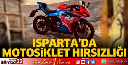 Isparta'da motosiklet hırsızlığı