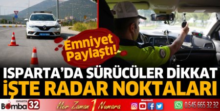 Isparta'da nerede radar var?