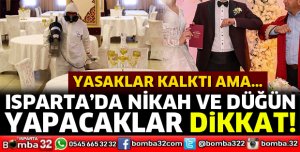 Isparta'da nikah ve düğün yapacaklar dikkat