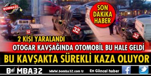 ISPARTA'DA O KAVŞAKTA YİNE KAZA!