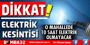 ISPARTA'DA O MAHALLEDE ELEKTRİK KESİNTİSİ