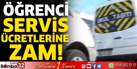 Isparta'da öğrenci servise ücretlerine zam