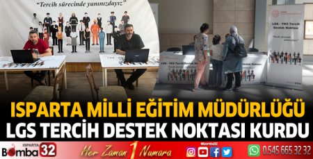 Isparta'da öğrencilere LGS tercih desteği
