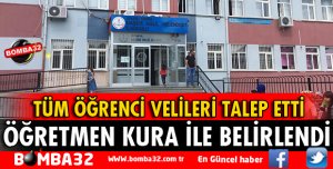 ISPARTA'DA ÖĞRETMEN KURA İLE BELİRLENDİ