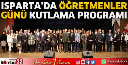 Isparta'da Öğretmenler Günü kutlama programı