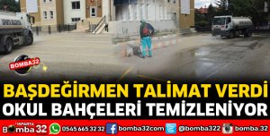 ISPARTA'DA OKUL BAHÇELERİ TEMİZLENİYOR