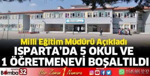 Isparta'da okullarda deprem güçlendirme çalışmaları