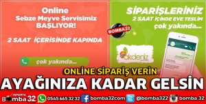ISPARTA'DA ONLİNE SEBZE MEYVE UYGULAMASI BAŞLIYOR