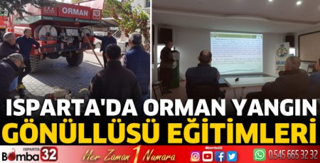 Isparta'da Orman Yangın Gönüllüsü Eğitimleri