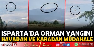 Isparta'da orman yangını