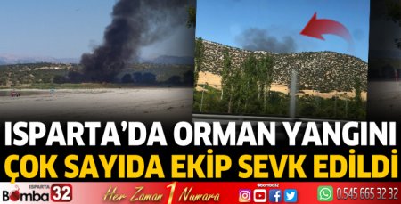 Isparta'da orman yangını