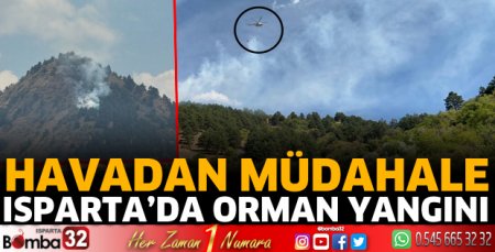 Isparta'da orman yangını