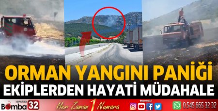Isparta'da orman yangını paniği