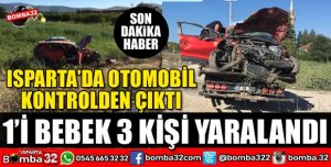 ISPARTA'DA OTOMOBİL ŞARAMPOLE UÇTU 3 YARALI