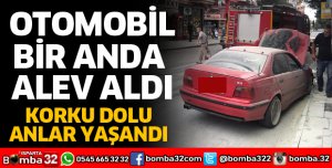 ISPARTA'DA OTOMOBİL YANGINI