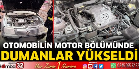 Isparta'da otomobil yangını