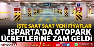 Isparta'da otopark ücretlerine zam
