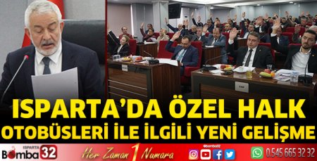 Isparta'da Özel Halk Otobüsleri ile ilgili yeni gelişme