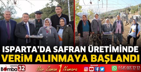 Isparta'da Safran üretiminde verim alınmaya başlandı