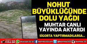 Isparta'da sağanak ve dolu yağışı 