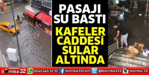 Isparta'da sağanak yağış etkili oldu