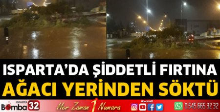 Isparta'da sağanak yağış ve fırtına etkili oldu 