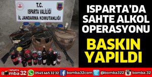 ISPARTA'DA SAHTE ALKOL OPERASYONU