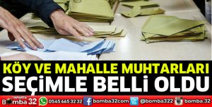Isparta'da seçimle köy ve mahalle muhtarları belli oldu