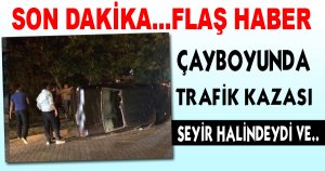 Isparta'da seyir halindeyken aracı devirdi